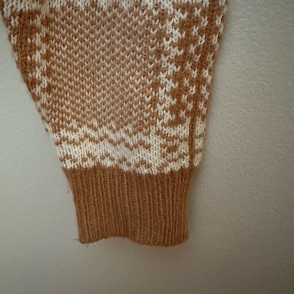 Princess Polly Cardigan Size Small Tan and White EUC - Picture 7 of 10